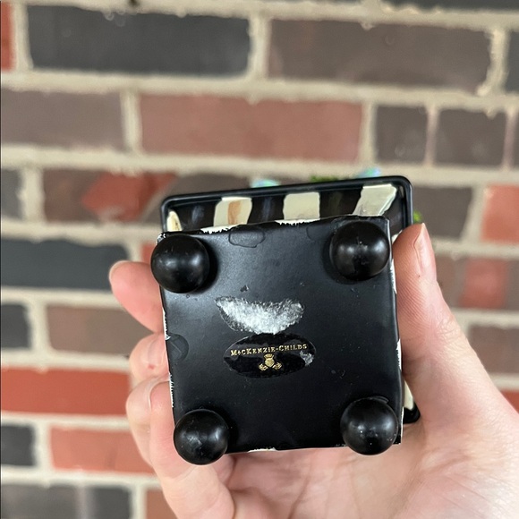 MacKenzie-Childs Green Topiary with Ribbon Accents - Picture 3 of 7